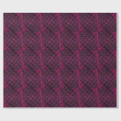 Farbenfrohe Abstrakte Waves Schwarzer Hintergrund Geschenkpapier (Flach)