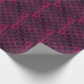 Farbenfrohe Abstrakte Waves Schwarzer Hintergrund Geschenkpapier (Ecke)