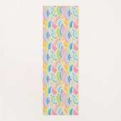 Farbenfrohe Abstrakte Waves Yogamatte (Vorderseite)