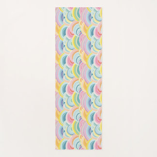 Farbenfrohe Abstrakte Waves Yogamatte