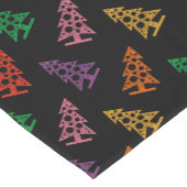 Farbenfrohe Abstrakte Weihnachtsbaummuster Kurzer Tischläufer (Ecke)