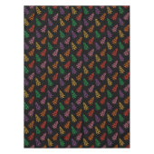 Farbenfrohe Abstrakte Weihnachtsbaummuster Tischdecke (Vorderseite)