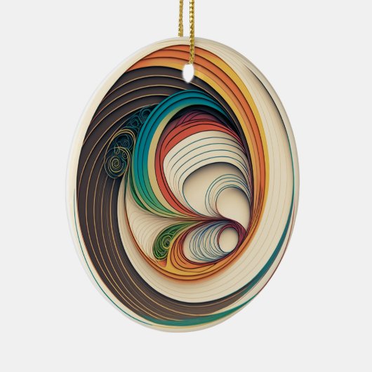 Farbenfrohe Abstrakte Weihnachtsschmuck (Rechts)