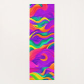 Farbenfrohe Abstrakte Wellengestaltung Yogamatte (Rückseite)