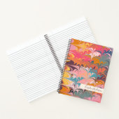 Farbenfrohe Abstrakte Wirbel aus Marmor Personalis Notizblock (Innenseite)