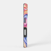 Farbenfrohe Abstrakte Wirbelschichtfeuchtigkeit iPhone 16 Hülle (Rechte Seite)