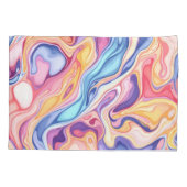 Farbenfrohe Abstrakte Wirbelschichtfeuchtigkeit Kissenbezug (Rückseite)