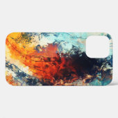 Farbenfrohe Abstrakte zeitgenössische Kunst Case-Mate iPhone Hülle (Rückseite (Horizontal))