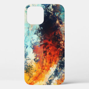 Farbenfrohe Abstrakte zeitgenössische Kunst Case-Mate iPhone Hülle
