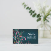 Farbenfrohe Abstrakte Zweigstelle Kunst, Dichtung  Visitenkarte (Stehend Vorderseite)