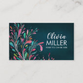 Farbenfrohe Abstrakte Zweigstelle Kunst, Dichtung Visitenkarte (Vorderseite)