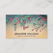 Farbenfrohe Abstrakte Zweigstelle Kunst, Dichtung Visitenkarte (Vorderseite)