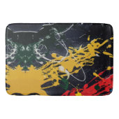 Farbenfrohe Abstraktionen: Abstürze und Linien Badematte (Vorderseite)