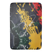 Farbenfrohe Abstraktionen: Abstürze und Linien Badematte (Vorderseite Vertikal)