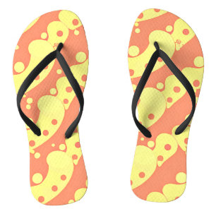 Farbenfrohe Abstraktionsmuster Badesandalen
