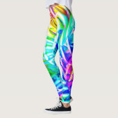 Farbenfrohe Abstraktionsmuster Leggings (Links)