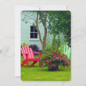 Farbenfrohe Adirondack Stuhl Foto Einladung (Vorderseite)