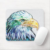 Farbenfrohe Adlerskizze Mousepad (Mit Mouse)