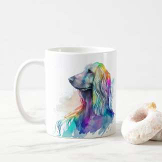 Farbenfrohe afghanische Hunde Kaffee Tasse, Cup Kaffeetasse
