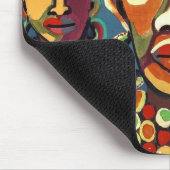 Farbenfrohe afrikanische Art Mousepad (Ecke)