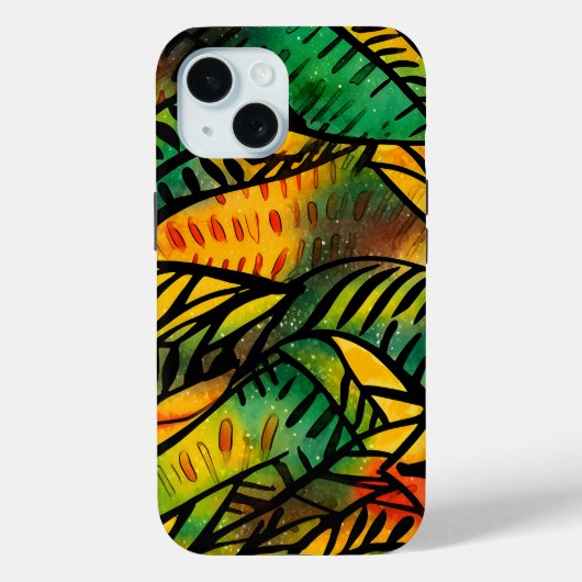 Farbenfrohe afrikanische Print iPhone 15 Pro Fall Case-Mate iPhone Hülle (Rückseite)