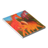 Farbenfrohe afrikanische Safari-Farben Notizblock (angewinkelt)