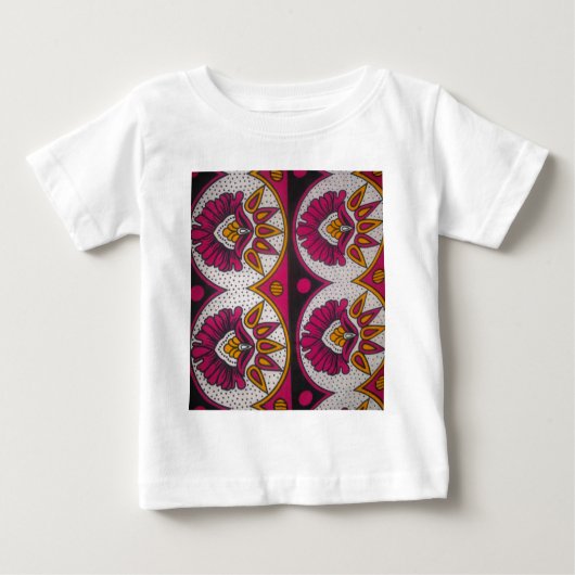 Farbenfrohe afrikanische Stoffe Motif Baby T-shirt (Vorderseite)
