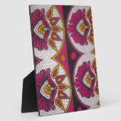 Farbenfrohe afrikanische Stoffe Motif Fotoplatte (Seite)