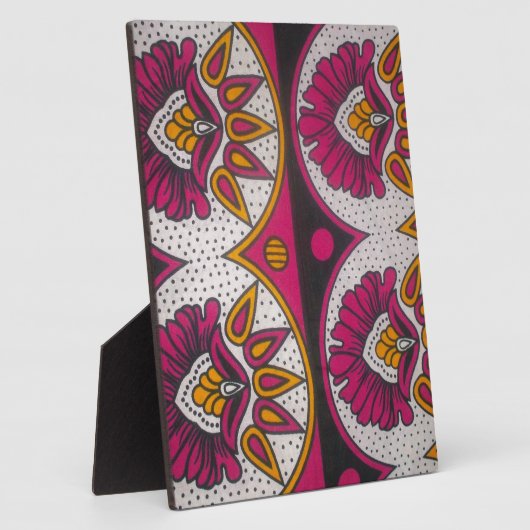 Farbenfrohe afrikanische Stoffe Motif Fotoplatte (Seite)