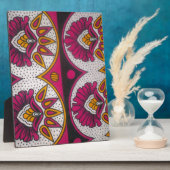 Farbenfrohe afrikanische Stoffe Motif Fotoplatte (Seite)