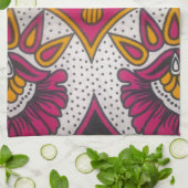 Farbenfrohe afrikanische Stoffe Motif Geschirrtuch (Gefaltet)