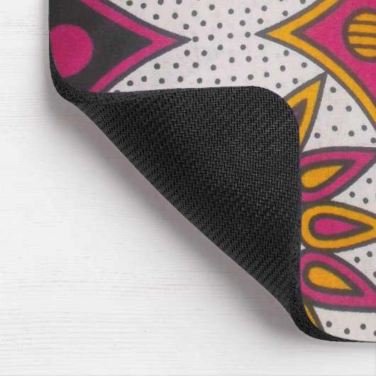 Farbenfrohe afrikanische Stoffe Motif Mousepad (Ecke)