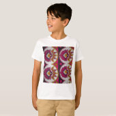 Farbenfrohe afrikanische Stoffe Motif T-Shirt (Vorne ganz)
