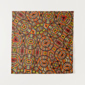 Farbenfrohe afrikanische Stoffe - Nahtloses Muster Wandteppich (Vorderseite (Horizontal))