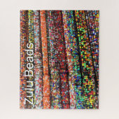 Farbenfrohe afrikanische Zulu Beads Puzzle (Vertikal)
