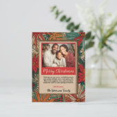 Farbenfrohe Afro-Boho Frohe Weihnachten (Stehend Vorderseite)