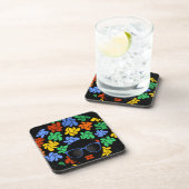 Farbenfrohe Afro-Liebe Getränkeuntersetzer (Rechte Seite)