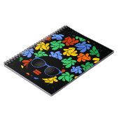 Farbenfrohe Afro-Liebe Notizblock (Linke Seite)