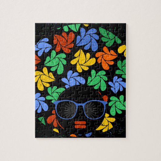 Farbenfrohe Afro-Liebe Puzzle (Vertikal)