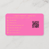 Farbenfrohe afroamerikanische Juneteentina Nail Hu Visitenkarte (Rückseite)