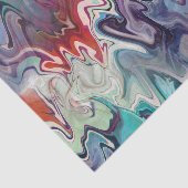 Farbenfrohe Agate Marble Abstrakte Decoupage Seidenpapier (Ausschnitt)