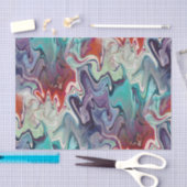 Farbenfrohe Agate Marble Abstrakte Decoupage Seidenpapier (Handwerk)