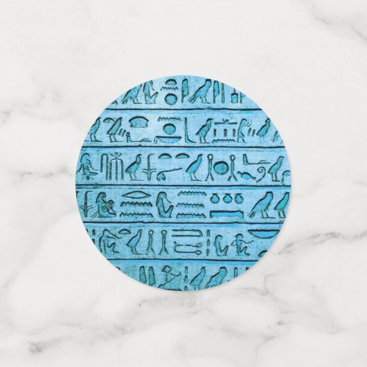 Farbenfrohe ägyptische Hieroglyphen Confetti Konfetti (Klein Vorderseite)