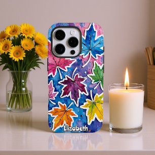 Farbenfrohe Ahornhaube Kunst iPhone 16 Pro Hülle