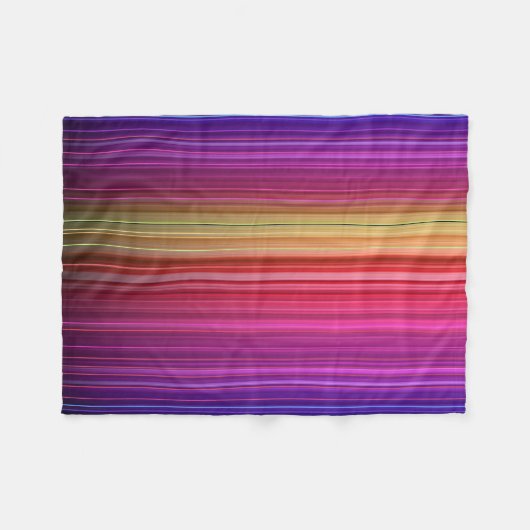 Farbenfrohe Akryllische Regenbogenmuster | Fleecedecke (Vorderseite (Horizontal))
