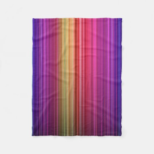 Farbenfrohe Akryllische Regenbogenmuster | Fleecedecke (Vorderseite)