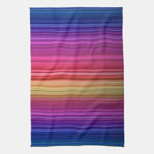 Farbenfrohe Akryllische Regenbogenmuster | Geschirrtuch (Vertikal)