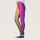 Farbenfrohe Akryllische Regenbogenmuster | Leggings (Links)