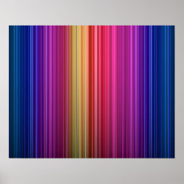 Farbenfrohe Akryllische Regenbogenmuster | Poster