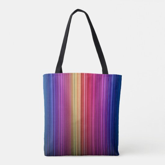 Farbenfrohe Akryllische Regenbogenmuster | Tasche (Rückseite)